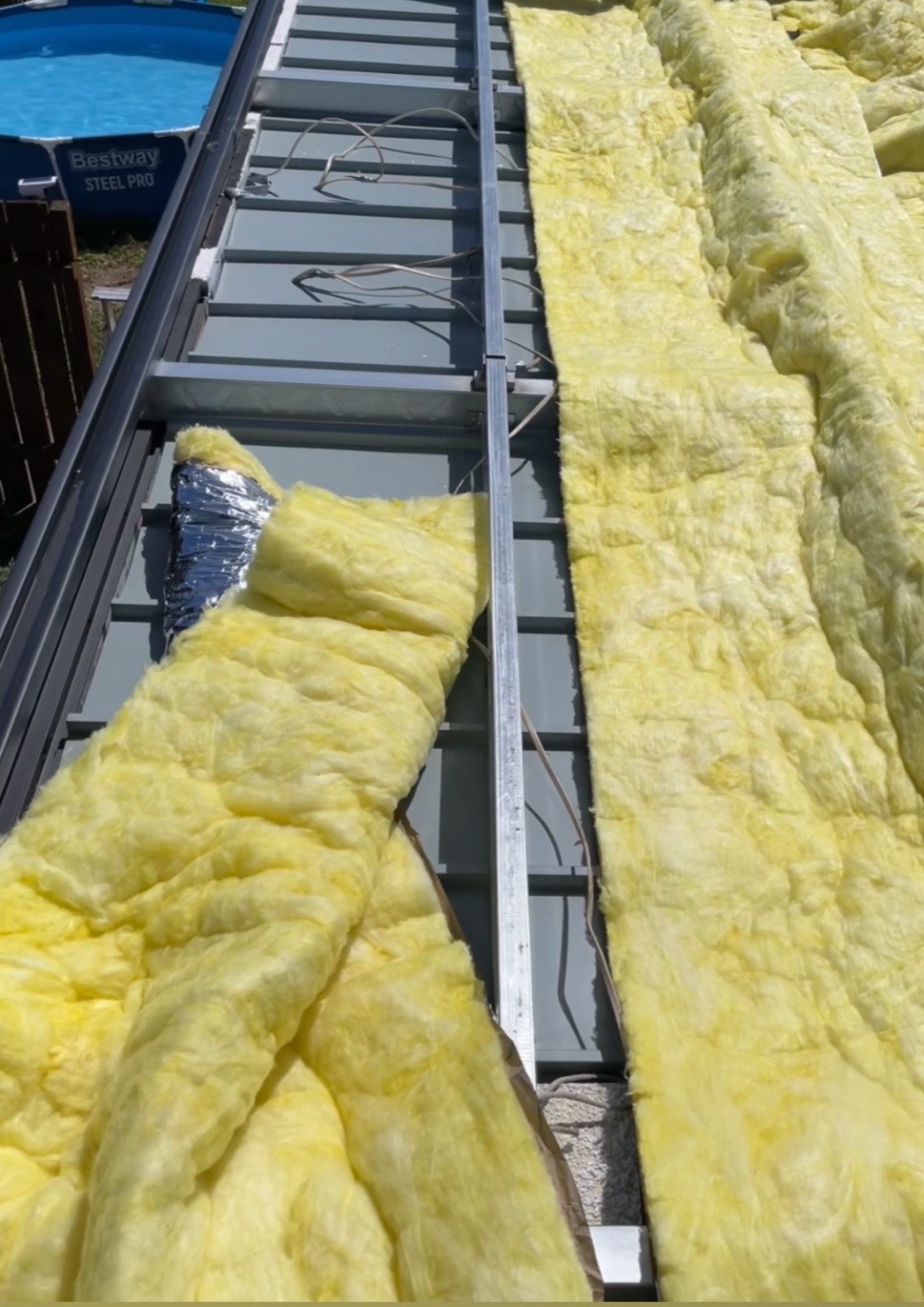 roof insulation installed